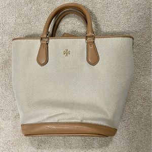 Tory Burch canvas bucket bag